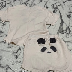 パンダ ベビー服 セットアップ80～90の画像
