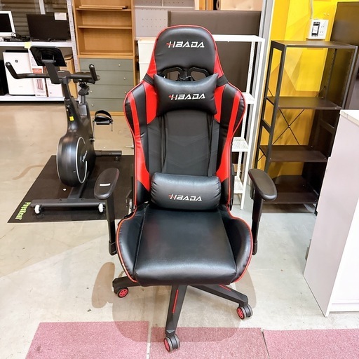 ABADA ゲーミングチェア 黒/赤