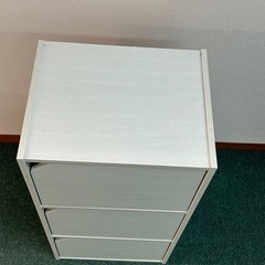 美品　3段収納棚　ナチュラル　家具　インテリア　一人暮らし用の画像