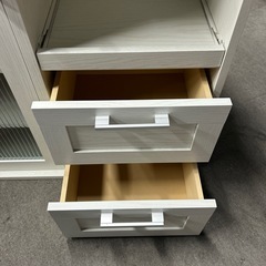 美品❗️レンジボード　食器棚　木目調の画像