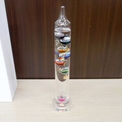 未使用品 NITORI ガリレオ温度計 幅5.7×奥行5.7×高さ28cm オーナメント ニトリ 置物 オブジェ 置き型温度計 苫小牧西店の画像