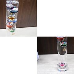 未使用品 NITORI ガリレオ温度計 幅5.7×奥行5.7×高さ28cm オーナメント ニトリ 置物 オブジェ 置き型温度計 苫小牧西店の画像