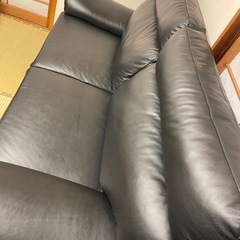 本革ソファー　3人掛け　の画像
