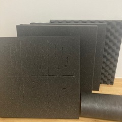 遮音シートと吸音材の画像