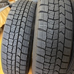 上品でキラキラ輝く　傷なしLA STRADA TIRADA ETA アルミホイールと深溝　WINTAR MAXスタッドレスタイヤ　4本セット　軽自動車で使用の画像