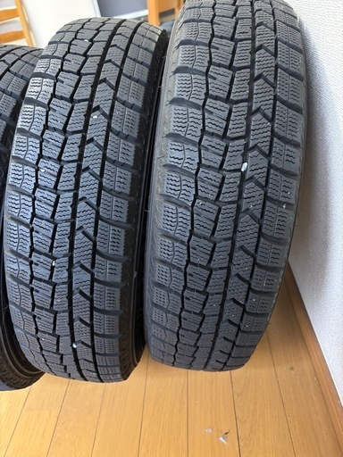 値下げ！深溝 WINTAR MAXスタッドレスタイヤ　 上品でキラキラ輝く　傷なしLA STRADA TIRADA ETA アルミホイール　4本セット　軽自動車で使用