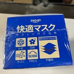 2510-593 zepan 快適マスク 黒マスク 50枚入 未開封品の画像