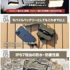 【新古品】【無料配送】キャンプ用ライトの画像