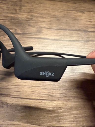 SHOKZ 骨伝導イヤホン ブラック（25/9開封）　※箱無し。本体のみ