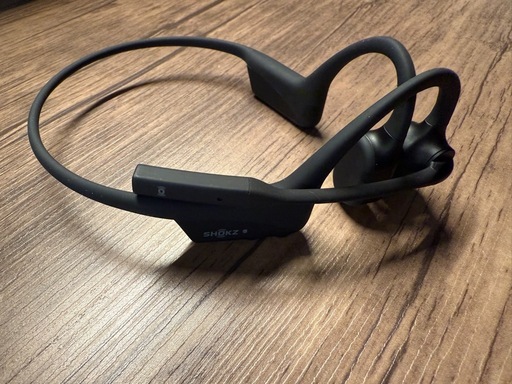 SHOKZ 骨伝導イヤホン ブラック（25/9開封）　※箱無し。本体のみ