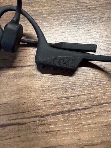 SHOKZ 骨伝導イヤホン ブラック（25/9開封）　※箱無し。本体のみ
