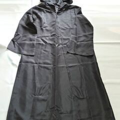 未使用 仮装 コスプレ 黒ロング ローブ コート ハロウィン 文化祭 イベント サイズLの画像