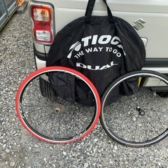 ホイール（フロント/リア）　ロードバイク　鉄下駄　トレーニング用(室外/室内)の画像