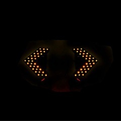 シーケンシャル 流れるLED ドアミラー LED ウインカー 左右 2個 セット 矢印 鏡面 ウィンカー 66連 連動 アンバー の画像