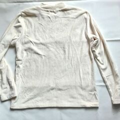 WARM & SOFT TOUCH Uramoco ミルクホワイト ふわもこあったかトップス 長袖 サイズLの画像