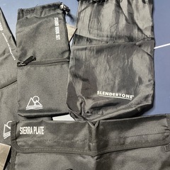未使用含むキャンプ用品収納袋の画像