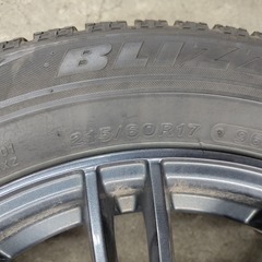 メーカー不明 weds VELVA? 17x7J 5H 114.3 40+  215/60R17 VRX 19年 4本の画像