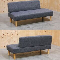 ≪zyt2514ジ≫ LOWYA/ロウヤ 4人用ダイニングセット ヒマリア テーブル幅120cm ソファチェア おしゃれ 4点セット 中古家具/宮城県仙台市 71016-12の画像