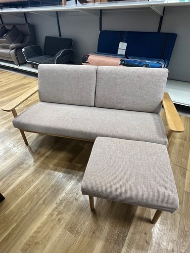 【新生活応援】karimoku 2人掛けソファー入荷しました！096