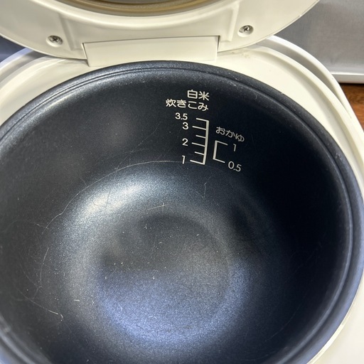 釜　BK 炊飯器 BONABONA ホワイト BK-R60-WH [3.5合 /マイコン] CCP