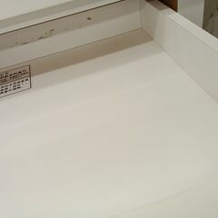 リユースのサカイ栃木店★ジモティ割あり★ NITORI 食器棚 ホワイト W80×D43×H180 クリーニング済み TC11301の画像