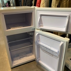 【ジモティー割】simplus シンプラス　2024年製　90L　2ドア冷蔵庫　（ID1500）の画像