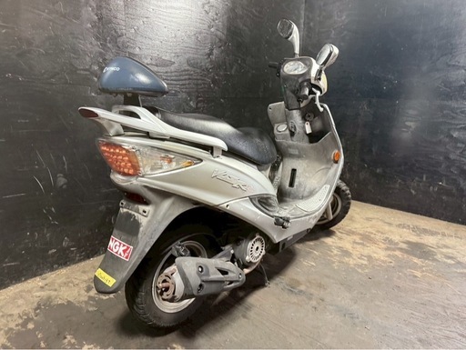 ★支払い総額3.8万円★関東圏内即日配送可能！キムコ Vリンク125SRC LEDテール！バックレスト付き！アルミステップボード！！