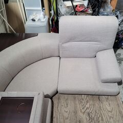 10/30売約済 ニトリ コーナー ローソファ ベージュ系 全長約：W2290×D1730×H665mm 25j菊YAの画像