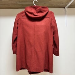おくるみ付きコートの画像