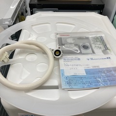 ⭐︎1年間保証⭐︎東芝　12kg/7kgドラム洗濯機　2022年製　TW-127XP-Lの画像