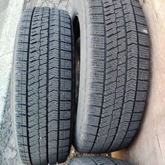 スチールホイール +ブリヂストン スタッドレスタイヤ 8000円⭐165/65R14 14×5J ハブ54⭐38の画像
