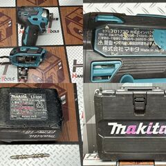 【中古】マキタ Makita TD173D 充電式インパクトドライバ 18V バッテリ×1付き【ハンズクラフト佐賀】の画像