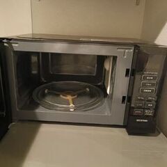 【本日22時まで限定1500円引き】　電子レンジ600W ブラック　新古品の画像