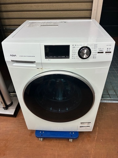 ※終了※★8kg★ドラム式洗濯機 アクア AQW-FV800E 2019年製 簡易清掃済み ※かなりの重量があります。お二人でお越しください。