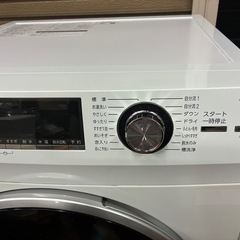 ★8kg★ドラム式洗濯機 アクア AQW-FV800E 2019年製 簡易清掃済み ※かなりの重量があります。お二人でお越しください。の画像