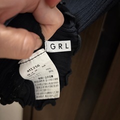 GRL 黒 Mサイズ 半袖トップスの画像