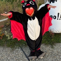 ハロウィン　コウモリの衣装の画像