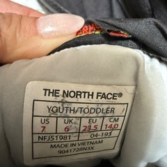 14センチTHE NORTH FACE靴の画像