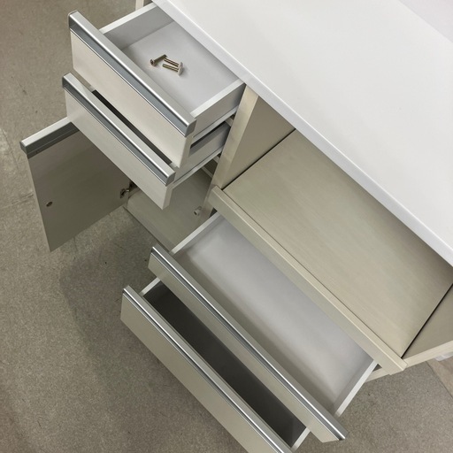 M2510-371 近藤産業 キッチンボード ホワイト 木目調 キズ汚れ有り