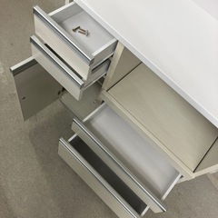 M2510-371 近藤産業 キッチンボード ホワイト 木目調 キズ汚れ有りの画像
