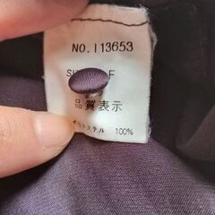 Jabby こげ茶色 フリルブラウス きりっぱなし 長袖 サイズF Mっぽいの画像