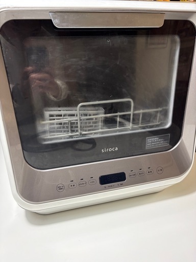 シロカ 2WAY食器洗い乾燥機 動作良好 やや使用感あり 排水ホース付き