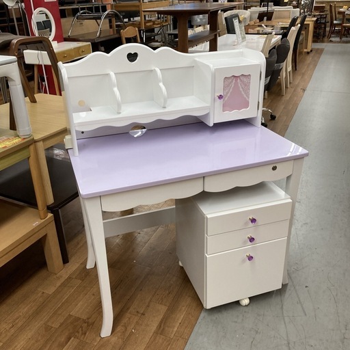 ジモティー限定価格！S249 ⭐ 大商産業 学習机 +キャビネットセット キュートモデル LPR-516 USED 綺麗