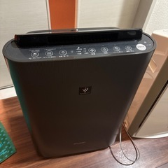 空気清浄加湿器が2台とホットカーペットの画像