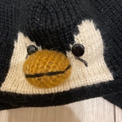 キッズベビー冬用帽子 ほつれありの画像