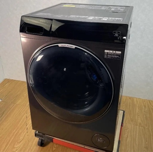 【展示品】定価30万→8万2024年製AQUAドラム式洗濯乾燥機　AQW-DX12P 配達無料
