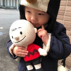 キッズベビー冬用帽子 ほつれありの画像