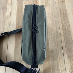 【ハンドメイド】帆布ショルダーバッグ ハンドメイド ダークカーキ 1025新品未使用の画像