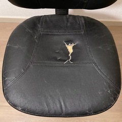 【募集終了】キャスター付きチェア黒　オフィスチェア　ワークチェア　学習椅子の画像