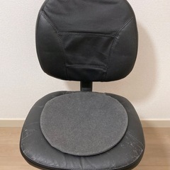 【募集終了】キャスター付きチェア黒　オフィスチェア　ワークチェア　学習椅子の画像
